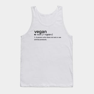 Dictionary Definition word- Vegan Tank Top